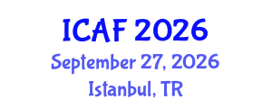 International Conference on Accounting and Finance (ICAF) September 27, 2026 - Istanbul, Turkey International Conference on Accounting and Finance (ICAF) September 27, 2026 - Istanbul, Turkey
