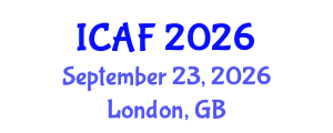 International Conference on Accounting and Finance (ICAF) September 23, 2026 - London, United Kingdom International Conference on Accounting and Finance (ICAF) September 23, 2026 - London, United Kingdom
