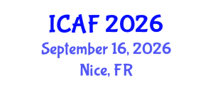 International Conference on Accounting and Finance (ICAF) September 16, 2026 - Nice, France International Conference on Accounting and Finance (ICAF) September 16, 2026 - Nice, France
