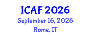 International Conference on Accounting and Finance (ICAF) September 16, 2026 - Rome, Italy International Conference on Accounting and Finance (ICAF) September 16, 2026 - Rome, Italy