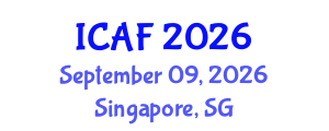International Conference on Accounting and Finance (ICAF) September 09, 2026 - Singapore, Singapore International Conference on Accounting and Finance (ICAF) September 09, 2026 - Singapore, Singapore