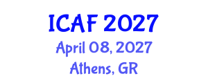 International Conference on Accounting and Finance (ICAF) April 08, 2027 - Athens, Greece International Conference on Accounting and Finance (ICAF) April 08, 2027 - Athens, Greece