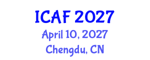 International Conference on Accounting and Finance (ICAF) April 10, 2027 - Chengdu, China International Conference on Accounting and Finance (ICAF) April 10, 2027 - Chengdu, China