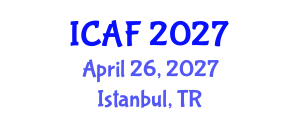 International Conference on Accounting and Finance (ICAF) April 26, 2027 - Istanbul, Turkey International Conference on Accounting and Finance (ICAF) April 26, 2027 - Istanbul, Turkey