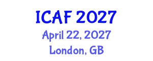 International Conference on Accounting and Finance (ICAF) April 22, 2027 - London, United Kingdom International Conference on Accounting and Finance (ICAF) April 22, 2027 - London, United Kingdom