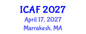 International Conference on Accounting and Finance (ICAF) April 17, 2027 - Marrakesh, Morocco International Conference on Accounting and Finance (ICAF) April 17, 2027 - Marrakesh, Morocco