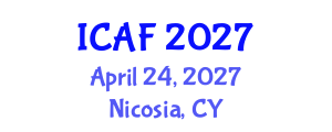 International Conference on Accounting and Finance (ICAF) April 24, 2027 - Nicosia, Cyprus International Conference on Accounting and Finance (ICAF) April 24, 2027 - Nicosia, Cyprus