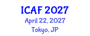 International Conference on Accounting and Finance (ICAF) April 22, 2027 - Tokyo, Japan International Conference on Accounting and Finance (ICAF) April 22, 2027 - Tokyo, Japan