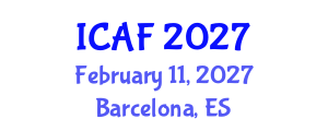 International Conference on Accounting and Finance (ICAF) February 11, 2027 - Barcelona, Spain International Conference on Accounting and Finance (ICAF) February 11, 2027 - Barcelona, Spain