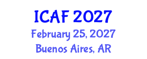 International Conference on Accounting and Finance (ICAF) February 25, 2027 - Buenos Aires, Argentina International Conference on Accounting and Finance (ICAF) February 25, 2027 - Buenos Aires, Argentina