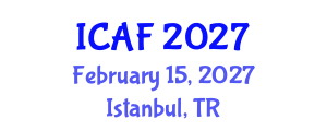 International Conference on Accounting and Finance (ICAF) February 15, 2027 - Istanbul, Turkey International Conference on Accounting and Finance (ICAF) February 15, 2027 - Istanbul, Turkey