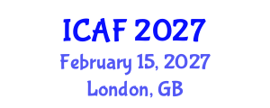 International Conference on Accounting and Finance (ICAF) February 15, 2027 - London, United Kingdom International Conference on Accounting and Finance (ICAF) February 15, 2027 - London, United Kingdom