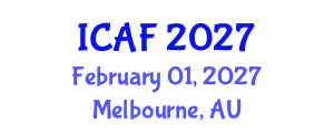 International Conference on Accounting and Finance (ICAF) February 01, 2027 - Melbourne, Australia International Conference on Accounting and Finance (ICAF) February 01, 2027 - Melbourne, Australia