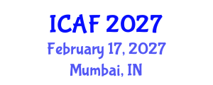 International Conference on Accounting and Finance (ICAF) February 17, 2027 - Mumbai, India International Conference on Accounting and Finance (ICAF) February 17, 2027 - Mumbai, India