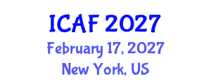 International Conference on Accounting and Finance (ICAF) February 17, 2027 - New York, United States International Conference on Accounting and Finance (ICAF) February 17, 2027 - New York, United States