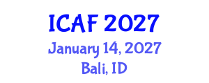 International Conference on Accounting and Finance (ICAF) January 14, 2027 - Bali, Indonesia International Conference on Accounting and Finance (ICAF) January 14, 2027 - Bali, Indonesia