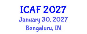 International Conference on Accounting and Finance (ICAF) January 30, 2027 - Bengaluru, India International Conference on Accounting and Finance (ICAF) January 30, 2027 - Bengaluru, India