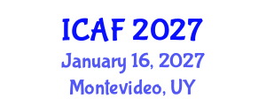 International Conference on Accounting and Finance (ICAF) January 16, 2027 - Montevideo, Uruguay International Conference on Accounting and Finance (ICAF) January 16, 2027 - Montevideo, Uruguay