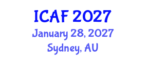 International Conference on Accounting and Finance (ICAF) January 28, 2027 - Sydney, Australia International Conference on Accounting and Finance (ICAF) January 28, 2027 - Sydney, Australia