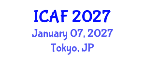 International Conference on Accounting and Finance (ICAF) January 07, 2027 - Tokyo, Japan International Conference on Accounting and Finance (ICAF) January 07, 2027 - Tokyo, Japan