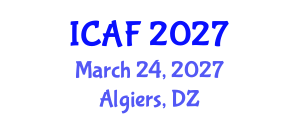 International Conference on Accounting and Finance (ICAF) March 24, 2027 - Algiers, Algeria International Conference on Accounting and Finance (ICAF) March 24, 2027 - Algiers, Algeria