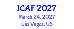 International Conference on Accounting and Finance (ICAF) March 24, 2027 - Las Vegas, United States International Conference on Accounting and Finance (ICAF) March 24, 2027 - Las Vegas, United States