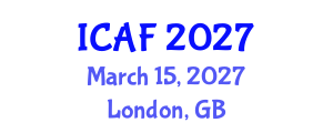 International Conference on Accounting and Finance (ICAF) March 15, 2027 - London, United Kingdom International Conference on Accounting and Finance (ICAF) March 15, 2027 - London, United Kingdom