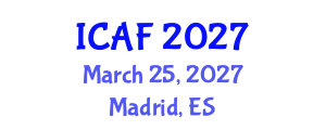 International Conference on Accounting and Finance (ICAF) March 25, 2027 - Madrid, Spain International Conference on Accounting and Finance (ICAF) March 25, 2027 - Madrid, Spain
