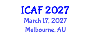 International Conference on Accounting and Finance (ICAF) March 17, 2027 - Melbourne, Australia International Conference on Accounting and Finance (ICAF) March 17, 2027 - Melbourne, Australia