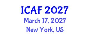 International Conference on Accounting and Finance (ICAF) March 17, 2027 - New York, United States International Conference on Accounting and Finance (ICAF) March 17, 2027 - New York, United States