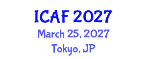 International Conference on Accounting and Finance (ICAF) March 25, 2027 - Tokyo, Japan International Conference on Accounting and Finance (ICAF) March 25, 2027 - Tokyo, Japan