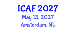 International Conference on Accounting and Finance (ICAF) May 13, 2027 - Amsterdam, Netherlands International Conference on Accounting and Finance (ICAF) May 13, 2027 - Amsterdam, Netherlands