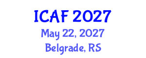 International Conference on Accounting and Finance (ICAF) May 22, 2027 - Belgrade, Serbia International Conference on Accounting and Finance (ICAF) May 22, 2027 - Belgrade, Serbia