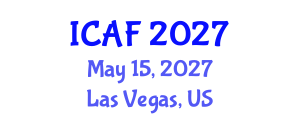 International Conference on Accounting and Finance (ICAF) May 15, 2027 - Las Vegas, United States International Conference on Accounting and Finance (ICAF) May 15, 2027 - Las Vegas, United States