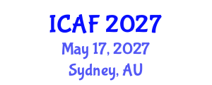 International Conference on Accounting and Finance (ICAF) May 17, 2027 - Sydney, Australia International Conference on Accounting and Finance (ICAF) May 17, 2027 - Sydney, Australia
