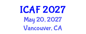 International Conference on Accounting and Finance (ICAF) May 20, 2027 - Vancouver, Canada International Conference on Accounting and Finance (ICAF) May 20, 2027 - Vancouver, Canada