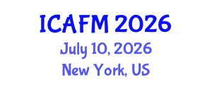 International Conference on Accounting and Financial Management (ICAFM) July 10, 2026 - New York, United States International Conference on Accounting and Financial Management (ICAFM) July 10, 2026 - New York, United States