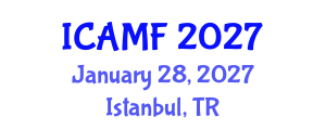 International Conference on Accounting and Managerial Finance (ICAMF) January 28, 2027 - Istanbul, Turkey International Conference on Accounting and Managerial Finance (ICAMF) January 28, 2027 - Istanbul, Turkey