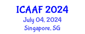 International Conference on Accounting, Auditing and Finance (ICAAF) July 04, 2024 - Singapore, Singapore