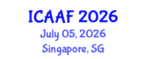 International Conference on Accounting, Auditing and Finance (ICAAF) July 05, 2026 - Singapore, Singapore