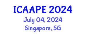 International Conference on Accounting, Auditing and Performance Evaluation (ICAAPE) July 04, 2024 - Singapore, Singapore