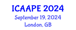 International Conference on Accounting, Auditing and Performance Evaluation (ICAAPE) September 19, 2024 - London, United Kingdom