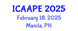 International Conference on Accounting, Auditing and Performance Evaluation (ICAAPE) February 18, 2025 - Manila, Philippines