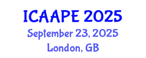 International Conference on Accounting, Auditing and Performance Evaluation (ICAAPE) September 23, 2025 - London, United Kingdom