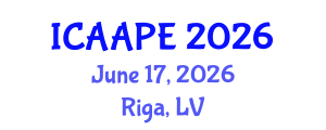 International Conference on Accounting, Auditing and Performance Evaluation (ICAAPE) June 17, 2026 - Riga, Latvia