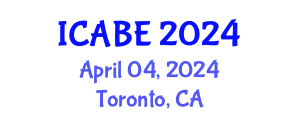 International Conference on Accounting, Business and Economics (ICABE) April 04, 2024 - Toronto, Canada