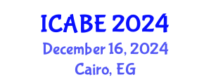 International Conference on Accounting, Business and Economics (ICABE) December 16, 2024 - Cairo, Egypt