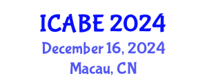 International Conference on Accounting, Business and Economics (ICABE) December 16, 2024 - Macau, China