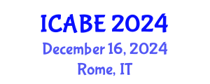 International Conference on Accounting, Business and Economics (ICABE) December 16, 2024 - Rome, Italy