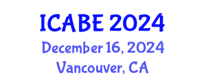 International Conference on Accounting, Business and Economics (ICABE) December 16, 2024 - Vancouver, Canada
